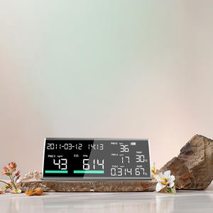 하이 퀄리티 다기능 CO2 PM2.5 공기질 감지기 블랙 (TVOC 온도 습도 Type-C 포트 포함) 1 년 보증 - Product Image 3