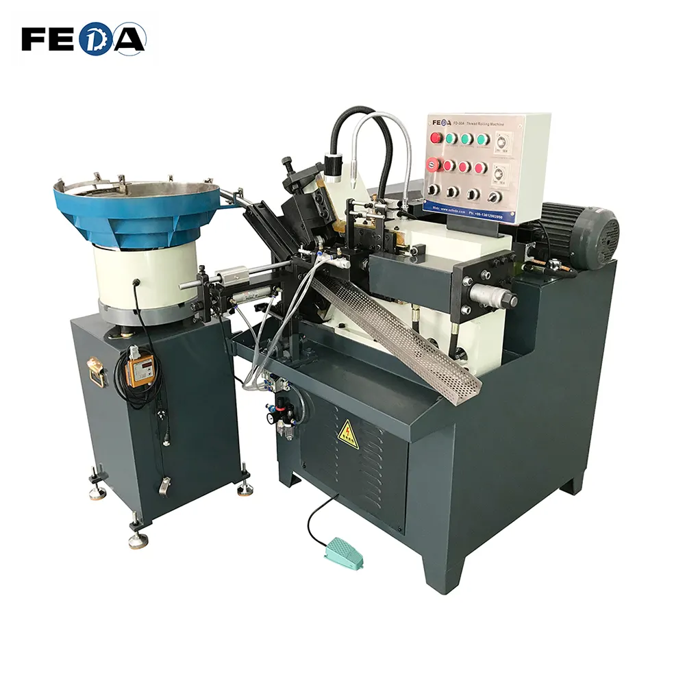 Máquina de laminación de roscas, equipo de fabricación de tuercas de ballesta automática, FD-30A