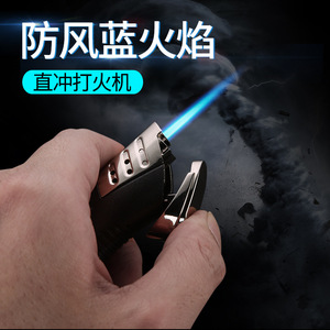 ไฟแช็กบิวเทนแบบจุดตรง ทนลม เปลวไฟสีฟ้า สำหรับจุดซิการ์และใช้เดินทาง - Product Image 2