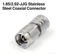 Adaptateur coaxial RF 1.85/2.92-JJG, mâle 1.85mm vers mâle 2.92mm, DC-40GHz, connecteur de précision en acier inoxydable pour ondes millimétriques