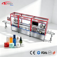 Machine de remplissage et de bouchage monobloc tout-en-un pour cosmétiques avec contrôle PLC, machine de remplissage automatique de crèmes et lotions pour la production de soins de la peau