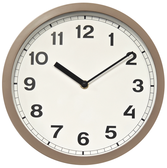 10-inch Circular Simple Style Plastic Wall Clock for Home Decor