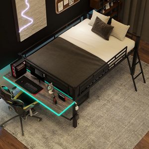 Lit superposé créatif avec bureau intégré pour les chambres à coucher à domicile, lits superposés doubles personnalisables pour les hôtels et les appartements, grande capacité - Product Image 4