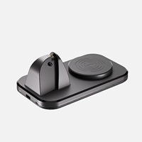 Station de charge et support compatible pour lunettes intelligentes Meta Ray-Ban avec aspiration magnétique, ports USB-C et USB, support 2-en-1 pour lunettes