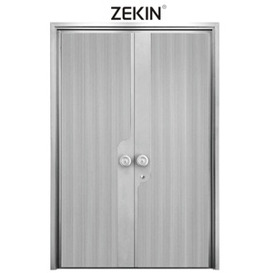 Porte de sécurité en verre étanche ZEKIN DOOR, style moderne, antivol, pour entrée extérieure, idéale pour hôtels, supermarchés, villas, usage principal - Product Image 3