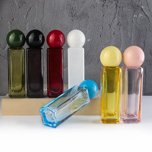 ขวดน้ำหอมแก้วทรงสี่เหลี่ยมใส ดีไซน์ใหม่ ขนาด 30 มล. 50 มล. แบบหนา รีฟิลได้ พร้อมฝาเกลียวปิดสนิท - Product Image 4