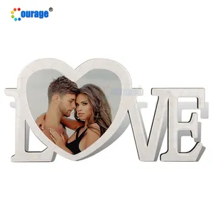 Love Shape Heart Sublimation Ornament MD Picture Photo Frame Frames MD-052