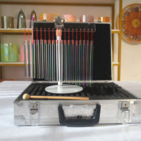 Campanas de Cristal de Cuarzo Transparente HF, Regalo, Campanas de Cristal para Sanación con Sonido de Templo, con Soporte, Instrumento Musical para Relajación