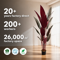 Plante artificielle Strelitzia (Oiseau de paradis) sur mesure, fabricant OEM/ODM, verdure artificielle pour commandes en gros et exportation