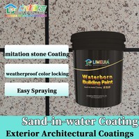 Revêtement Limeijia sable-aqua pour une forte rétention de la couleur et une éco-responsabilité, idéal pour les hôtels et villas, avec guide de pose.