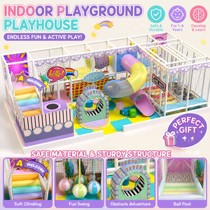 Children Modular Indoor Playground with Slide Obstacle Course for Family Entertainment Center CE Certified - Product Image 1
