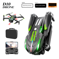 Drone D10 sans balais avec évitement d'obstacles, flux optique, ESC, photographie aérienne 4K, quadricoptère RC, livraison aux États-Unis en 7 jours