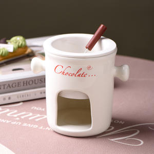 Ensemble chauffe-beurre en céramique Yongli 280ML avec fourchettes, ensemble de pot à <span class=keywords><strong>fondue</strong></span>, ensemble de bol à <span class=keywords><strong>fondue</strong></span> - Product Image 5