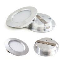 Luminaire LED encastré ultra-plat 12V 3W 14mm pour étagère domestique et cuisine, trou de 55mm