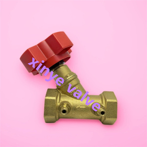 Yuhuan Fabriek Messing Statische Stroom Regulering Hoek Schroefdraad Ventiel Handmatige Waterleidingregelaar - Product Image 1