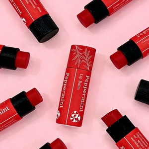 Envase Cosmético Personalizado de Lujo para Bálsamo Labial y Lápiz Labial, Tubo de Papel, Envase con Sistema de Empuje, Cilindro Cosmético para Bálsamo Labial - Product Image 1