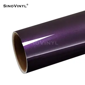 SINOVINYL-Material TPU que cambia de Color, vinilo brillante de 5 a 7 años, Color púrpura
