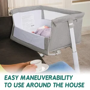Cuna para Bebé Recién Nacido, Corralito Plegable Fácil de Transportar, Cuna de Viaje con Caja de Música - Product Image 6