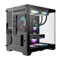 Verre trempé MATX Mid Tower Gamer Case Micro Desk Case Pc Cabinet Gaming Computer Case Chassis