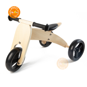 木制平衡自行车玩具木制教育骑乘玩具<span class=keywords><strong>3</strong></span>轮儿童训练 - Product Image 2