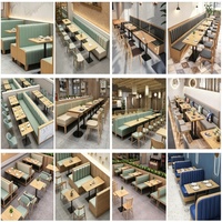 Canapé de restaurant de style nordique personnalisé, sans table pliante, chaises avec rangement, mobilier commercial en bois massif pour restaurants