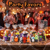 Figurines miniatures d'Halloween : Fantômes effrayants, citrouilles, squelettes en PVC – Recharges pour distributeurs automatiques, cadeaux de fête à échanger