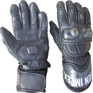 ถุงมือหนังสีดำ Keven Impex KI-006 แบบเต็มนิ้ว ระบายอากาศได้ดี ลายหน้ายิ้ม ใช้ได้ทุกเพศทุกวัย ใช้ได้ทุกฤดู - Product Image 1