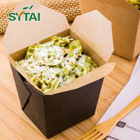 Client imprimé jetable boîte à nouilles en papier, doner l'impression kebab boîte