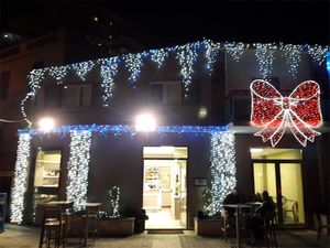 Ngoài Trời Lớn Giáng Sinh Trang Trí Dung Nham Chiếu Sáng Thương Mại Trang Trí Chiếu Sáng Litbow Khổng Lồ LED <span class=keywords><strong>Red</strong></span> Ribbon Bow Tie Cổng - Product Image 2