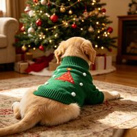 Pull à col roulé pour chien, design simple, mignon, chaud, confortable et doux, pour l'extérieur