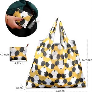 Bolsa de compras ecológica personalizada, reutilizable, plegable, de compras, lavable, impermeable, bolsa plegable de nailon - Product Image 2