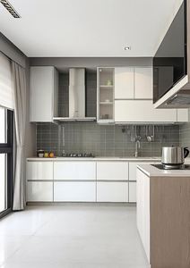 2025 Diseño de cocina moderno negro Juego completo Diseños de cocina para el hogar Gabinetes para cocina Moderno Hecho en China - Product Image 5