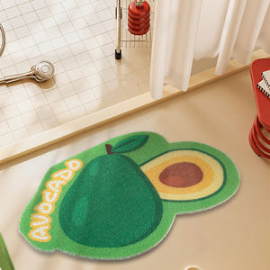 YOULTTAN 40*60cm tapis de bain en PVC paillasson d'entrée antidérapant tapis de sol absorbant l'eau pour douche - Product Image 4