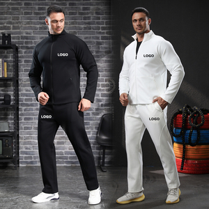 Chaqueta Deportiva con Cuello Alto y Cierre Completo, Tejido Elástico Suave, Logotipo Personalizado, Color Negro y Blanco - Product Image 5