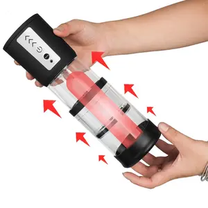 Rubber Penis Sex Toy Rechargeable Penis Pump Cylinder Plastic Vacuum Penis Pump Enlargement Products Wholesale