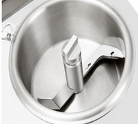 Machine à gelato automatique en acier inoxydable multi-réservoirs compatible eau et lait, avec écran tactile, pour usage commercial
