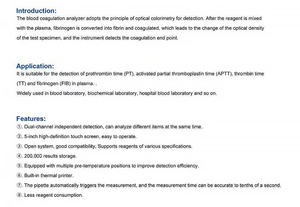 Analisador Portátil de Gases Sanguíneos e Eletrólitos IN-CA04 para Testes de Amostras Arteriais e Venosas - Product Image 4