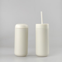 Mug isotherme personnalisé en acier inoxydable de 450 ml (12oz/16oz) avec couvercle à paille pour café, thé, jus, lait, avec boîte cadeau