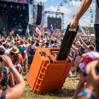 Tsunami 4U OEM - Valise de transport roulante légère, anti-eau, antichoc, robuste, pour amplificateur audio