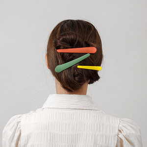 Pinces à cheveux en forme de bec de canard de couleur bonbon, 12 cm, en résine plastique, à bout pointu, pour femmes, usage quotidien - Product Image 2