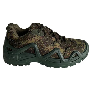 TSB07 Outdoor Camo Hiking <b>Boots</b> Low Cut Security for Camping & <b>Work</b> Genuine <b>Leather</b> Lining High Top for Jungle - Product Image 1