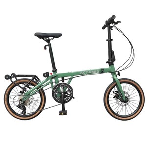 Actamid Folding <b>Bicycle</b> 16 Inch High Carbon Steel <b>Frame</b> Urban Style Adult Student Use - Product Image 3