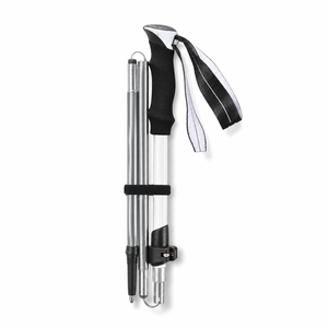 Bâtons de randonnée pliables en alliage d'aluminium 2/3 sections, légers, avec poignées en caoutchouc EVA, multifonctionnels et télescopiques, vente en gros - Product Image 5