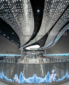 Nhà máy sản xuất hộp đèn nhôm 3000-4000-6000K, sản phẩm hiện đại tùy chỉnh trong thiết kế ánh sáng ảo ảnh, tấm trần đục lỗ chiếu sáng - Product Image 5