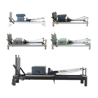 Reformer Pilates Durable et Réglable, Machine d'Entraînement Corporel en Aluminium pour Studios et Bien-être