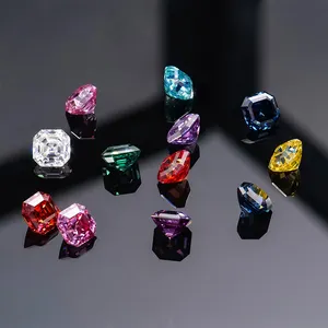 Xingyue Gems Source Factory Wholesale 3.5-11.0mm Asscher Cut Color Gra Certified Vvs1 Diamond Loose Stones Mossanite Moissanite
