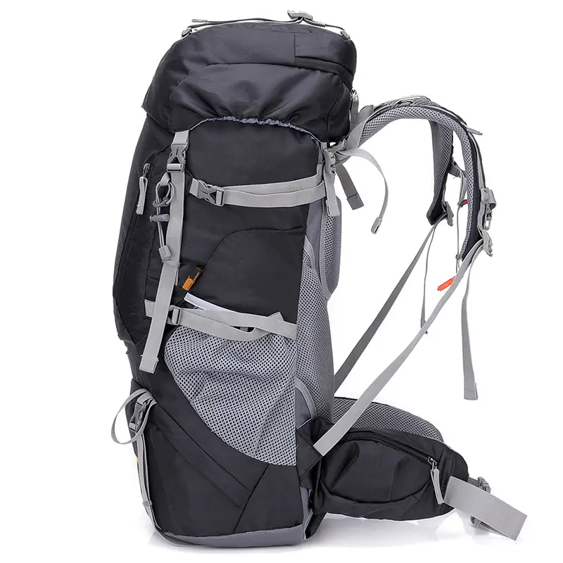 Outdoor bag series 60L multiple storage space backpack with waterproof oxford fabric for mountain climbing bag