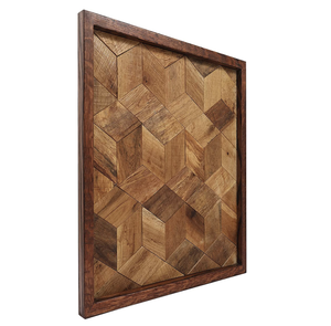 Décoration murale en bois rustique et esthétique Décorations pour la maison Encadrées et prêtes à accrocher Technique peinte à la main - Product Image 1