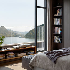 Proveedor duradero de muebles de dormitorio King de estilo moderno para proyectos inmobiliarios Juegos de dormitorio - Product Image 2