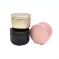 Kostenlose Probe 50ml bunte runde Metall Aluminium Box für Tee Candy Kaffee Lebensmittel Verpackungs behälter Aroma Kerze